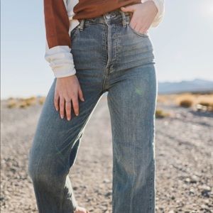 Free People High Waist Wide Leg Jeans